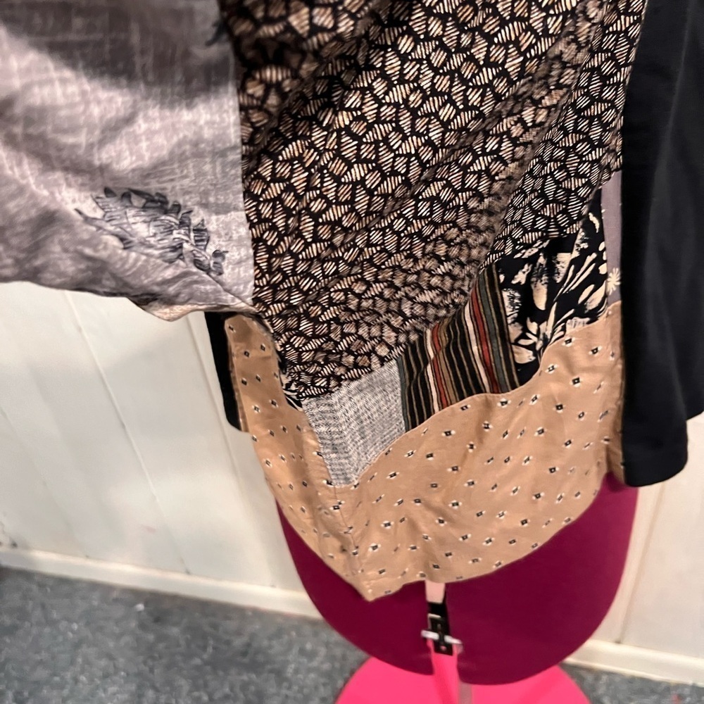 Staley Greyzinger Patchwork Button Dolman Sleeves… - image 7